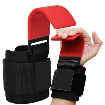 Weight Lifting Hooks Straps Wrist Wrap Support Powerlifting Deadlift Pull - Dongguan Runhong Sports Products Co., Ltd. - China