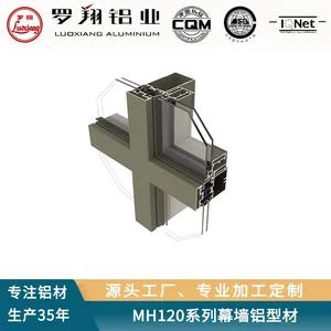 Thermal Break Exposed Frame Aluminum Extruded Profiles for Curtain Wall - Luoxiang Aluminium Co., Ltd. - China