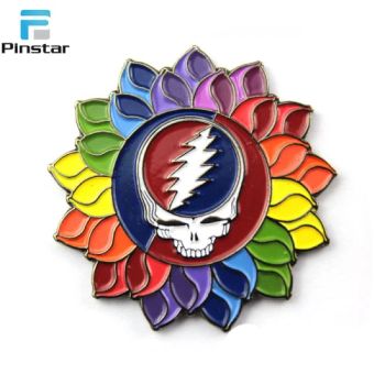 Metal Crafts Custom High Quality Lapel Pin Badge Personalized Accessories Metal Grateful Dead Pins for Souvenir - Pinstar Gifts Co., Ltd. - China