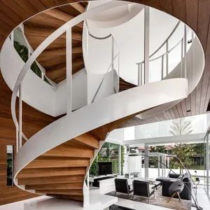Mild Steel Spiral Staircase Curved Stair Stringer Circular Stairs - IDL BUILDING PRODUCTS CO., LIMITED - China