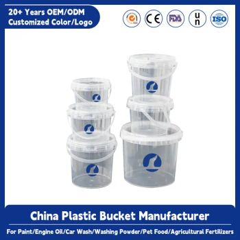 Manufacturer Wholesale PP 5 Gallon Clear Food Grade Sturdy Plastic Ice Bucket for Storage or Transport - Enlightening Plast Co., Limited - China