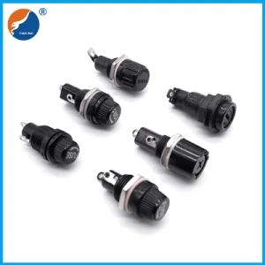 Plastic Black New 250V 10A Car Chassis Panel Mount Fuse Holder - Dongguan Tianrui Electronics Co., Ltd. - China