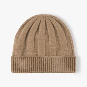 Knit Beanies with Warm Thick Wool New Neutral Warm Thick Beanies - Baoding Yukaihe Clothing Import & Export Co., Ltd. - China