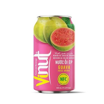 VINUT Guava Juice, Not from Concentrate, Fresh, Source of vitamin C and Antioxidant, 11.1 Fl oz - NAM VIET FOODS AND BEVERAGE JOINT STOCK COMPANY - Vietnam