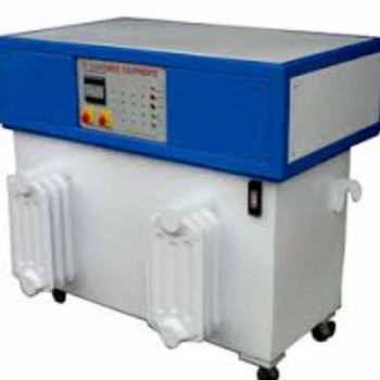 Three Phase Air Cooled Servo Stabilizer Type Automatic Material Alloy Input Voltage 415V Load capacity 75 KVA Maximum Efficiency - Kushal Technologies - India
