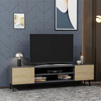 China Factory Wholesale Modern Luxury TV Stands with Two Big Cabinets - Foshan Homefeel Furniture Co., Ltd. - China
