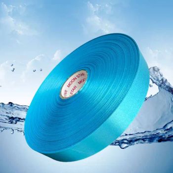 38mm Blue Silk Satin Ribbon for Gift Wrap Party Wedding Decorative - Huzhou Jinze Ribbon Co., Ltd - China