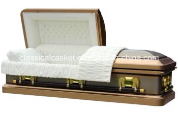 Tiger-Eye 18Ga Steel Coffin White American 27In 83L 24H 1Y Type Coffin Gender Male Color White Size 27 Inches HS Code 732690 - Taizhou Shunzhan Metal Products Co., Ltd. - China