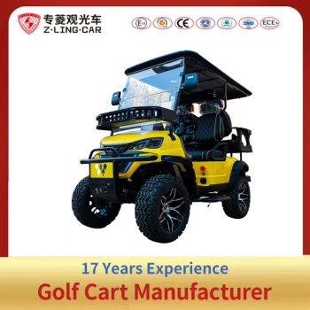 4 Standard Golf Carts with Rear Storage Boxes to Meet The Basic Equipment Transportation Needs of Fully Equipped Golfers - Zhejiang Zlingcar Technology Co., Ltd. - China