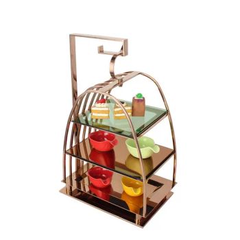 Stainless Steel Square Bird Cage Buffet Display Rack Hotel Catering Supplies - Lihao Houseware (Guangzhou) Co., Ltd - China