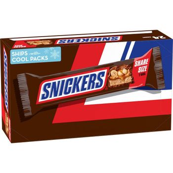 SNICKERS Candy Milk Chocolate Bars, Share Size Bulk Pack, 3.29 oz Bar (Pack of 24) - Smart Agri GmbH - Germany