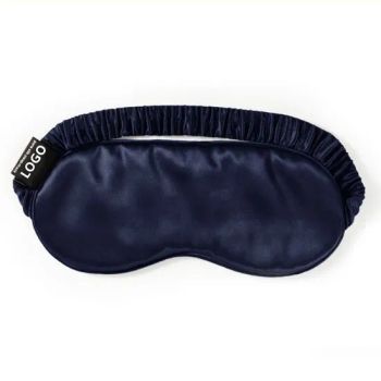 Sleep Mask Adjustable Sleep Silk Satin Eye Mask for Sleeping Origin China Logo Customerized Trademark JMBamboo HS Code - Yangzhou Muhe Trading Co., Ltd. - China