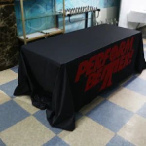 Custom Printed 6 Feet Trade Show Table Cloth Table Cover for Event - Shanghai Tongjie Printing Production Co., Ltd. - China