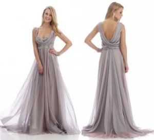 Silk Chiffon Mother of The Bride Dress Long Lace Prom Evening Dresses Z5067 - Suzhou Leader Apparel Co., Ltd. - China