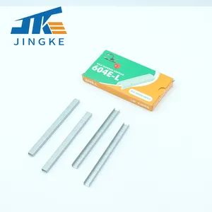 Customized 604 Staples 4mm Galvanized Paper Office Staples - SHAOXING JINGKE HARDWARE CO., LTD. - China
