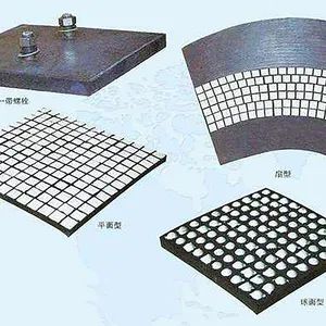 500mm 99% Ai2o3 Ceramic Tiles Mosaic Tile Rubber Backed Plane - Shandong Haoyang Wear resistant Materials Co., Ltd - China