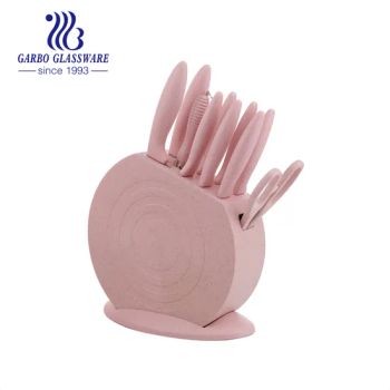 11 PCS Stainless Steel Kitchen Knife Set Sharp Scissor Knife with Carving Fork Steak Knife with The Pink Storage Box for Home Kitchen Using Kitchen Tools Set - Guangzhou Garbo International Trading Co., Ltd. - China