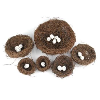 Rattan Bird Nest Bed Brown 6-15cm Rounded 20x20x5cm 0.070Kg SHPT-02 - Ningbo Shone Med-Tech Co., Ltd. - China