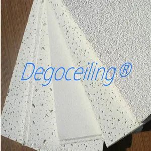 Mineral Acoustic Wool Ceilings& Mineral Fiber Ceiling Panels Color White Size 600mm*600mm Model NO. Degofon Surface Micropore - Jiangyin Dego Building Materials Co., Ltd. - China