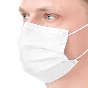 Adult in Stock White Non Woven 3-Ply Disposable Face Mask - Changzhou Jian Jin Protective Products Co., Ltd. - China