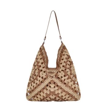 Stylish Handmade Woven Paper Straw Shoulder Bag Woman Fashion Handbag for Women Luxury Ladies Designer Summer Beach Holiday Tote Bag - Shanghai Heyin Silk Co., Ltd. - China