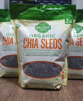 Best Brand WELLSLEY FARMS Organic Chia Seeds 2Lb Premium Quality Chia Seeds For Sale - Sosa Merchant Solutions - Austria