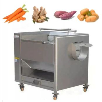 Root Vegetable Fruit Ginger Cassava Washer Peeler Potato Cleaning Peeling Machine Ginger Skin Peeler Industrial - Jinan Tindo International Co., Ltd. - China