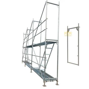 En12811 Certified Italian Lock Pin Ponteggio Frame 2.0*1.05m Facade Scaffolding - MTM BUILDING MATERIALS CO., LTD. - China