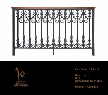 Panel Aluminium Railings For Balcony Color Any Security Lasting Weather Resistance Yes Brand Karara Mujassme India Customization Sizes And - Karara Mujassme (India) - India