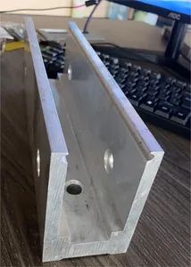 Side Fixing Aluminium Balustrade Profile with Drainage Holes Origin China HS Code 76101000 Sample Size 30cm Trademark Forward - Qingdao Forward Glass Industry Co., Ltd. - China