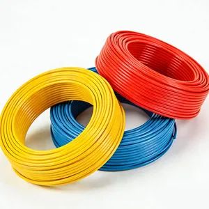 Single Core Soft 2.5mm 4mm 6mm Building Housing Electrical Wires Pure Copper Core PVC Insulation Flexible Stranded Electric Wire Cable BV Cable Wire - Henway Electric Group Inc - China