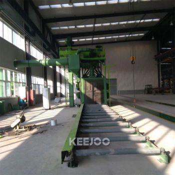 Speed 2m/ Min Wheel Blast Roller Conveyor Shot Blasting Machine for Anti Corrosion Factory Price - Qingdao KEEJOO Group - China