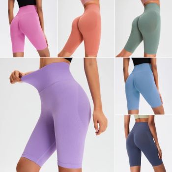 Factory Wholesale High Waisted Biking Shorts Scrunch Booty Compression Yoga Shorts for Women, OEM/ODM Design Seamless Gym Workout Hiking Shorts - DONGGUAN TIANCHEN GARMENT TECHNOLOGY CO., LTD. - China