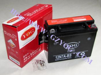 Motorcycle Parts Battery 12n7a - Yog Auto Mobile Parts Co., Ltd. - China