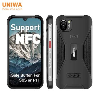 Uniwa W555 OEM ODM Android 12 Rugged Style Mobile Phone Global 4G Version NFC Reader and Sos Zello Button 3G 4G Smartphone - Shenzhen Connectech Technology Co., Ltd. - China