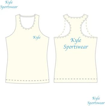 Tank Tops White Womens Blank Sexy Tight Vest Women Blouse Top Ladies Yoga Gym Sport Vest - Dongguan Kyle Sporting Goods Co., Ltd. - China