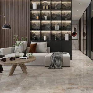 600X1200mm Yellowish-Brown 1: 1 Marble Porcelain Tiles for Living&Bathroom - Foshan Green Ceramics Co., Ltd. - China