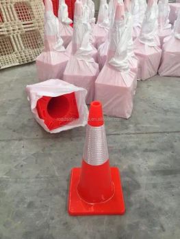 Beijing Roadsafe 20 Years Factory 45cm 1.05kg Flexible PVC Reflective Cones for Traffic Safety - Beijing Roadsafe Technology Co., Ltd. - China