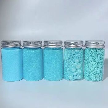 Tiffany-Blue Series Sprinkles in Bag/Bottle, Perfect for Chocolate Topper, Ice Cream and Cake Decoration - JF Sheet Metal Technology Co., Ltd. - China