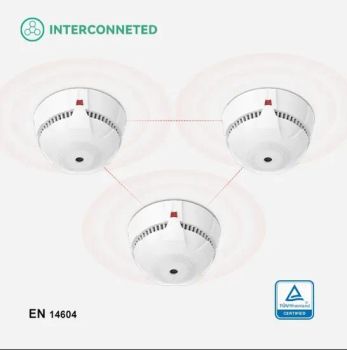 Anka New Mini 433MHz 10 Years Battery Life Interlinked Smoke Detectors - Anka Sci-Tech Co., Limited - China