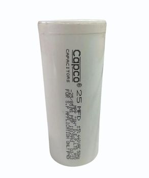 Capco Fan Capacitor, For Fans, 2.5 MFD Brand Capco Tolerance 10% Color White (Base) Capacitance 2.5 MFD Usage/Application - Ankita Electricals - India
