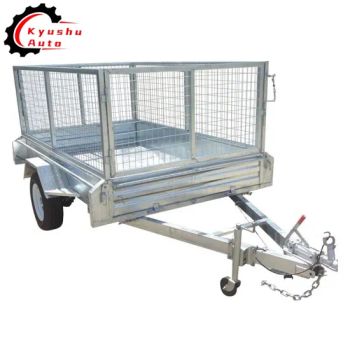 8X5FT Cage Trailers with Jockey Wheel Coupler Safety Chain Unbraked Cage Box Trailers Gvw 750kg Trailers for Farm - Shandong Kyushu Automotive Technology Co, Ltd. - China