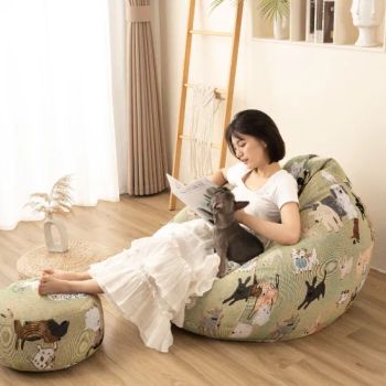 Modern Style Comfy Tapestry Bean Bag Chair Giant Teardrop Pouf for Adults and Kids for Indoor Living Room Sofas Lazy - Tongxiang Roya Textile Co., Ltd. - China