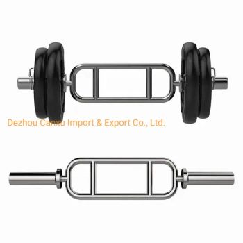 Gym Fitness Equipment Accessories Free Weights Standard Tricep Trap Barbell Triceps Bar - Dezhou Canxu Import & Export Co., Ltd. - China