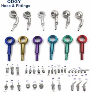 20 30 Degree 45 90 Degree M8 M10 Ball Head Different Bend Angle Motorcycle Brake System PTFE Auto Brake Pipe Hose Tube Line Assembly Ends Banjo Fittings - Qingdao Guosong Machinery Parts Co., Ltd. - China