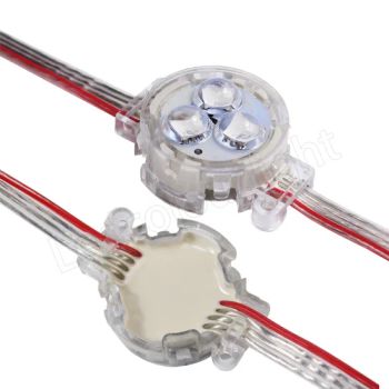 40mm 12V String Light Spi IP65 Waterproof Point Lights 50FT 100FT RGB Magic Pixel APP Control LED Permanent Outdoor Waterproof Eave Lights for Christmas - Shenzhen Ledcolourlight Technology Co., Ltd. - China