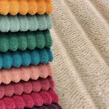 Excellent Elasticity Striped Velvet Chiffon Fabric for Curtain and Sofa - Shaoxing Velena Textile Co., Ltd. - China