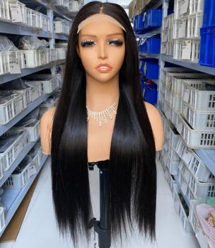 Wholesale 180% Density Straight Wigs Nature Human Hair Vigin Brazilian Hair Lace Front Wig for Black Woman - Xuchang BeautyHair Fashion Co., Ltd. - China