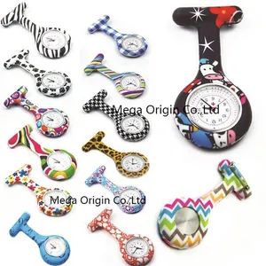 Fashion Nursing Fob Watch with Date, Colorful Silicone Design - Mega Origin Co., Ltd. - China