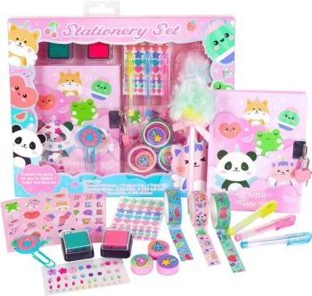 OEM Customize Printing Cute Stationery Set DIY Art Kit Coloring Book Set with Sticker, Pen, Ink Pad, Stamp Activity Book School Gifts for Kids Child Students - GUANGZHOU MIYI PRINTING CO., LTD - China